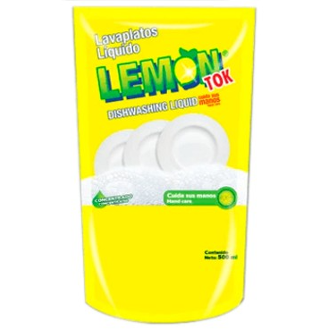 Lavaplatos LQ LEMON TOK DOY PACK 500ml