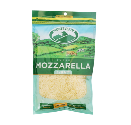 QUESO MOZZARELLA LIGHT MONTEVERDE REB. 250 GRS