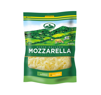 Queso Rallado mozarella Monte Verde 227g