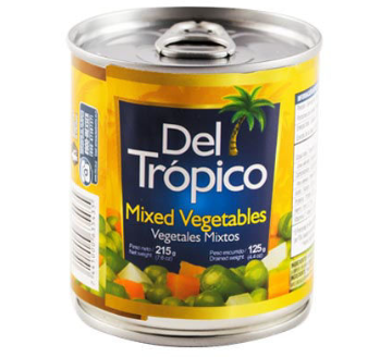 Vegetales Mixtos del tropico 215gr