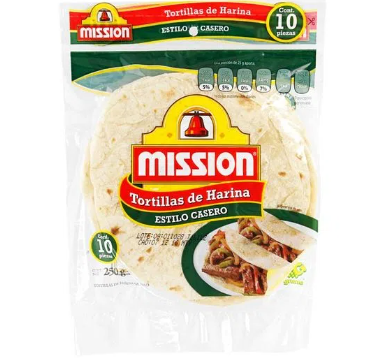 Tortilla de Harina Mision 10 un