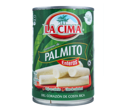 Palmito Entero, Marca La Cima 400g