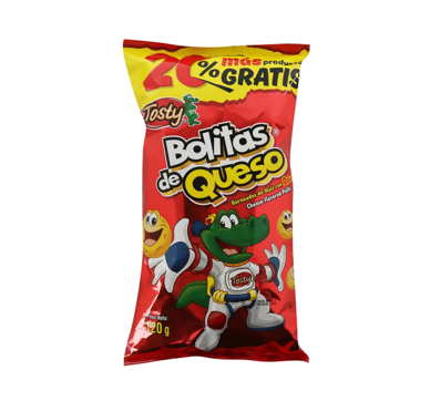 Bolitas de Queso 120g 20% Gratis Tosty
