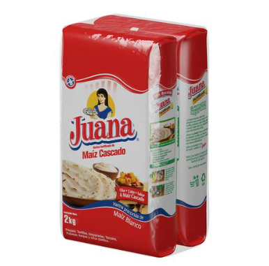 Harina de Maíz Cascado Juana Blanca 4KG 2Pack