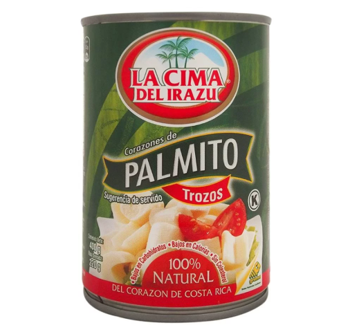 Palmito Trozos Irazú Lata 400g
