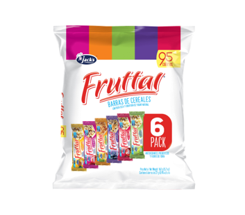 Barritas de Cereal Con  Frutas 6 Pack 160g Jack´s