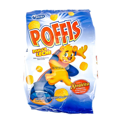 Cereal Poffis Dulce de Leche Jacks Bolsa 300g