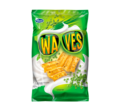 Waves sabor cebolla y natilla Marca Jacks 150g