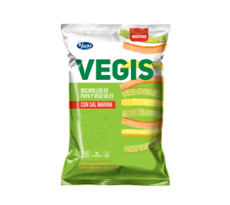Bocadillos de papa y vegetales Vegis Marca Jacks 175g