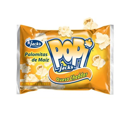 Palomitas de maiz queso chedar Marca popi Jacks 85 g