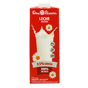 Leche Entera 3.5 % grasa Dos Pinos 1L TB