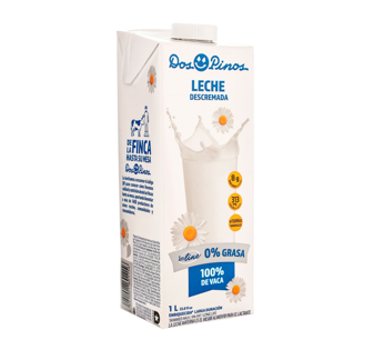 Leche descremada in line 0% grasa Marca Dos Pinos 250 ml