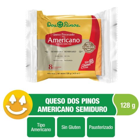 Queso Procesado tipo americano Dos Pinos 8 r