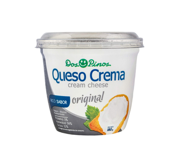 Queso crema dos pinos 350g taza