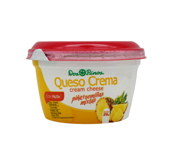 Queso crema con piña 210gr taza