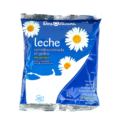 Leche en polvo semidescremada Dos Pinos 360g