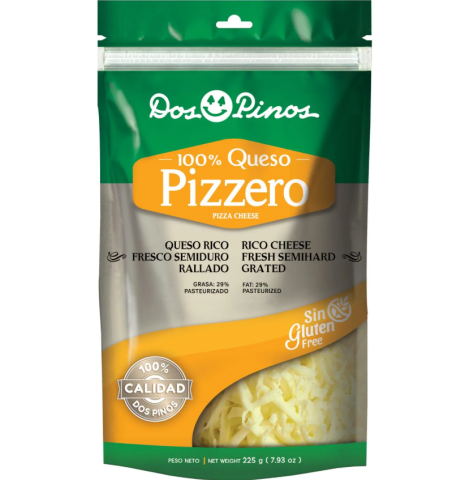 Queso pizzero 225g  Dos Pinos