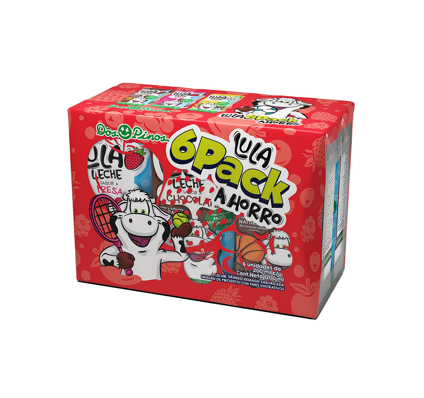Leche Saborizada Lula 6Pack Ahorro