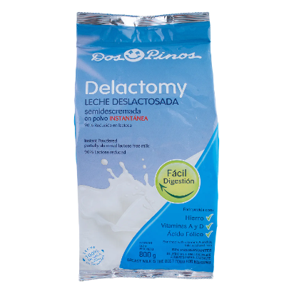 Leche en polvo Deslactosada Delactomy 800g