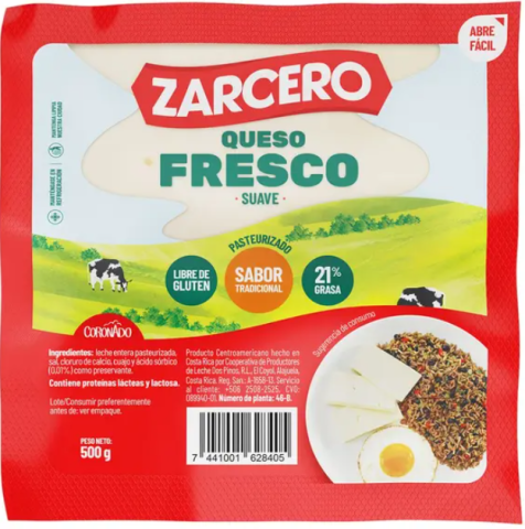 Queso Fresco Zarcero Turrialba 500g