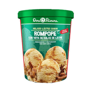 Helado Rompope con Veta de Caramelo 1/4 gL