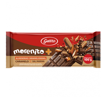 Chocolate Morenito, Marca Gallito, Tableta 100g