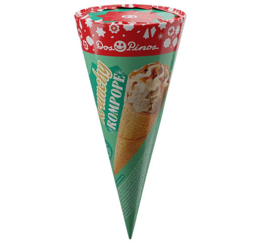 Helado Krunchy Rompope Dos Pinos cono 75g