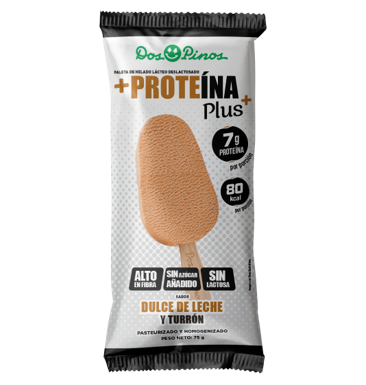 Paleta + proteina dulce de leche y turron Dos Pinos 75g