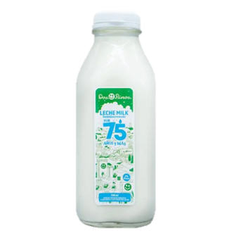 Leche semidescremada botella vidrio 946mL