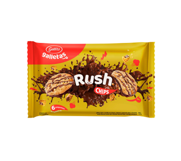 Galletas Rush Chips 1*4 6 unidades 258g