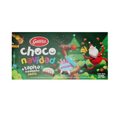 Chocolates Surtidos Gallito 370g + Napita navideña Gra