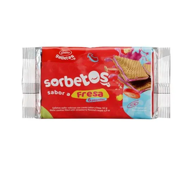 Sorbeto Fresa Gallito 6 unidades 141g