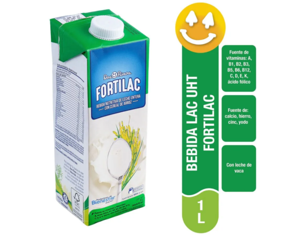 Leche Fortilac Bienestar Dos Pinos TB 1L