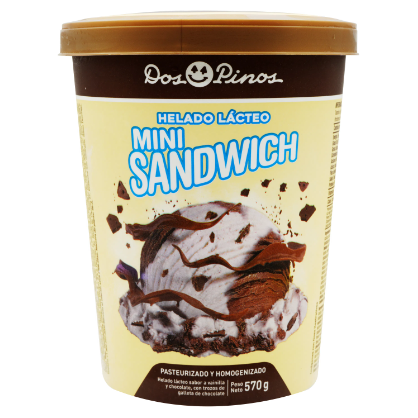 Helado Sandwich Mega Duo Dos Pinos 91g
