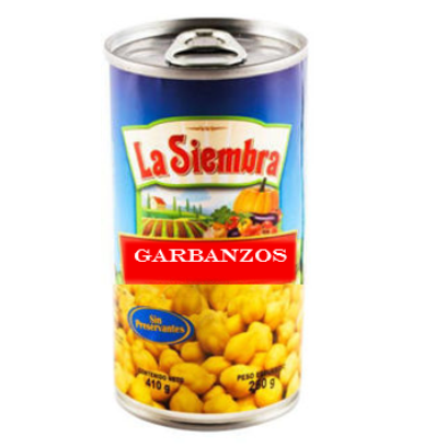 Garbanzos  La Siembra Lata  576g 