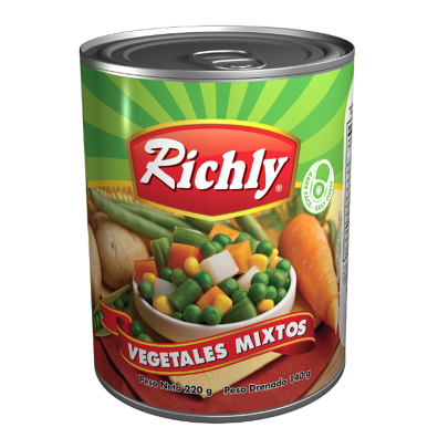 Vegetales mixtos richly 220g