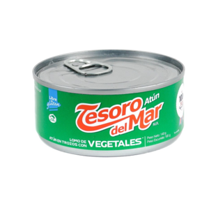 Atun con vegetales Tesoro del Mar lata 140g