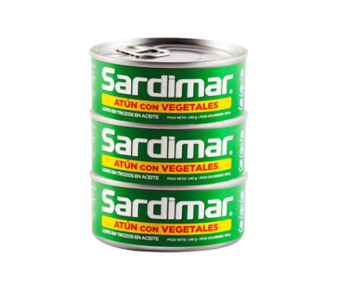 Atunes Sardimar Vegetales Precio Especial 3 Pack