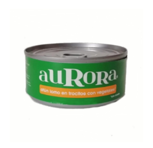 Atún Aurora Lomo trocitos  Vegetales 230g