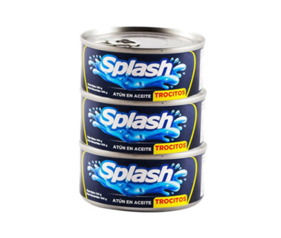 Atún Splash Trocitos 3Pack C/140g
