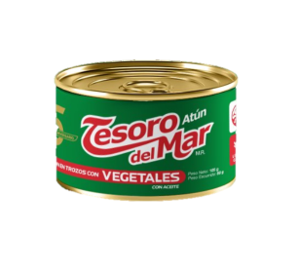 Atun Trozos Aceite Vegetales Tesoro del Mar 105g