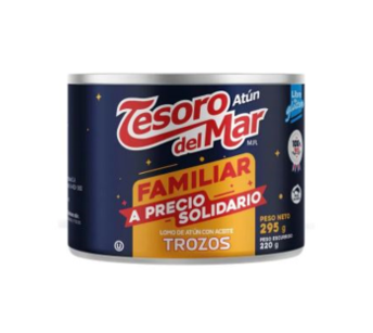 Atun Tesoro del Mar Trozos aceite de soya 295gr