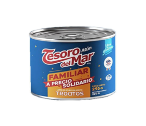 Atun Tesoro del Mar, Trocitos aceite soya, 295g