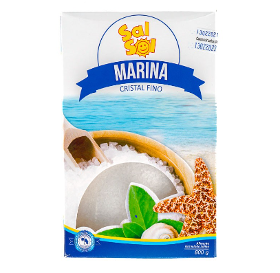Sal Marina Sal Sol Crital Fino 800g