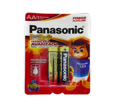 Bateria panasonic alkalina AA 1x2