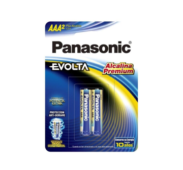 Bateria AAA panasonic alkalina 2u