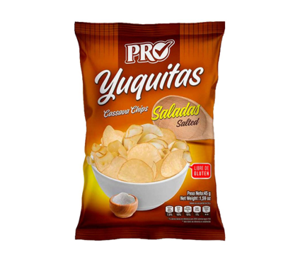 Yuquitas Con Sal  Marca Pro 45g