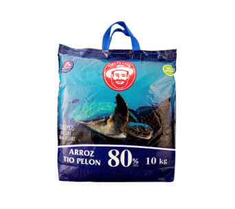 Arroz 80%, marca Tio Pelón Azul 10kg
