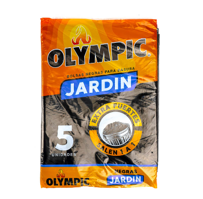 Bolsa Negra Jardín Marca Olympic 5 u