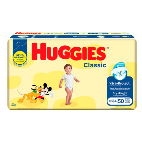 Pañal Huggies Classic 50 unidades XG 4 12 a 15kg